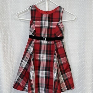 Jona Michelle Red Plaid Dress Sleeveless - Picture 1 of 12