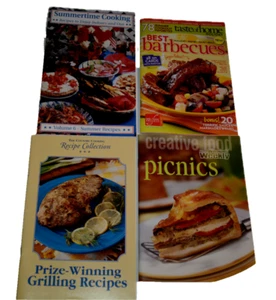 Cookbooks Summertime Lot of 4 BBQ Picnics Grilling - Picture 1 of 2
