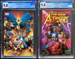New Avengers #1 2nd print Finch & #1 Quesada variants CGC 9.8 Marvel 2005 - Picture 1 of 7
