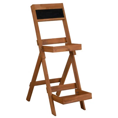 Blumentopfregal mit zwei Ebenen Blumentreppe Blumenleiter für Topfpflanze Blumen - Bild 1 von 3