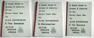Active Service Press Basic Guides Armies+Uniforms-7 Years War Alan Sapherson (2) - Picture 1 of 8