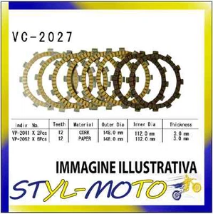 2006 VESRAH YAMAHA FZ 6 N (1B37) (1B38) 600 CORK CLUTCH DISC KIT - Picture 1 of 1