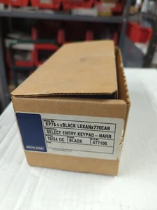 Schlage KP78 schwarz Lexan 770CAB Select Entry Tastatur 12/24DC - Bild 1 von 2