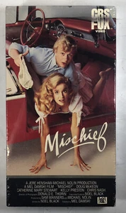 New Sealed Mischief (VHS, 1985) Rare Blue Fox Video Watermarks CBS Kelly Preston - Foto 1 di 12