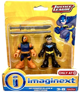 Imaginext DC Justice League Slade Deathstroke & Nightwing Action Figures New - Picture 1 of 14