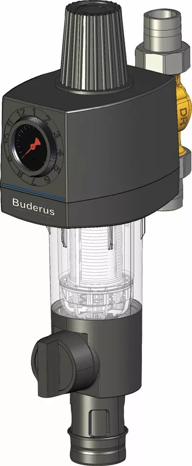 Buderus 7738306434 1" Rückspülfilter Druckminderer Wasserfilter Hauswasserstation