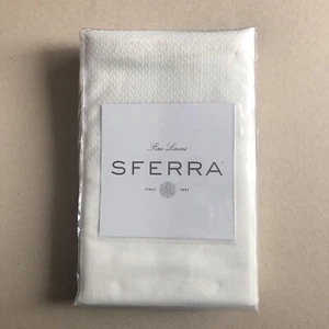 SFERRA Fine Linens Dinner BLAINE Oyster White 4 Total Napkins 22" Basket Weave - Picture 1 of 5