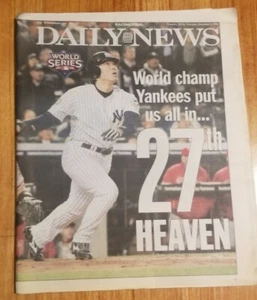 New York Daily News 11/5/2009 27th Heavan NY Yankees World Series Newspaper New - Bild 1 von 2