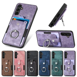 For Samsung S23 Ultra S22+ S21 Case Leather Wallet Card Holder Phone Back Cover - Picture 1 of 42