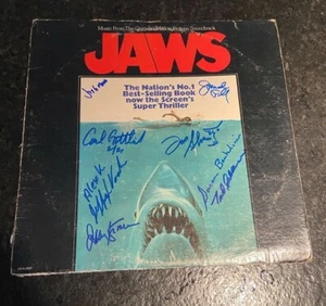 * JAWS * colonna sonora in vinile firmata * BACKLINE, KRAMER, GOTTLIEB + ALTRI 5 * PROOF 2 - Foto 1 di 9