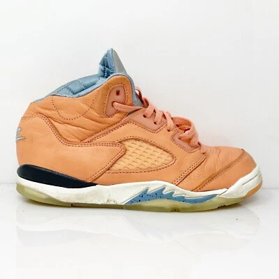 Nike Boys Air Jordan 5 DV4980-641 Pink Basketball Shoes Sneakers Size 3Y - Image 1 of 4