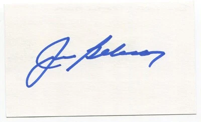 John Gelnar Signed 3x5 Index Card Autographed MLB Baseball Seattle Pilots - Image 1 of 2