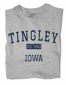 Tingley Iowa IA T-Shirt EST - Picture 1 of 6