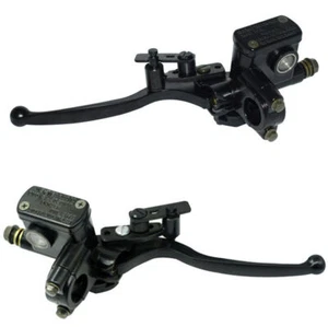 1 par de cilindros de freno principales hidráulicos de motocicleta palanca de freno con interruptor de luz de freno - Imagen 1 de 10