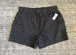 Old Navy Womens M Shorts Black Pattern Drawstring Above Knee P2 - Picture 1 of 11