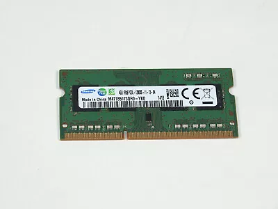SAMSUNG 4Gb 1Rx8 DDR3 1Rx8 PC3L-12800S SO-DIMM MEMORY CARD M471B5173QH0-YK0 - Image 1 of 2