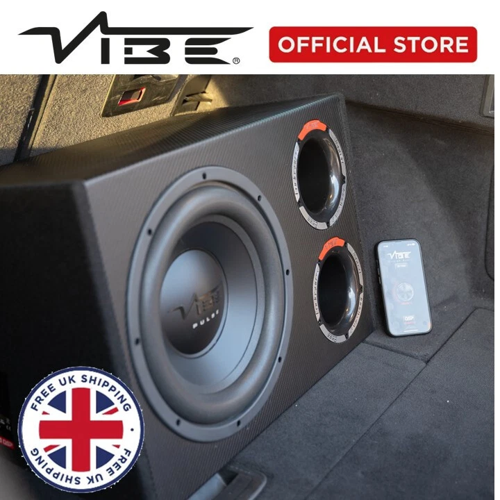 Vibe PULSECBR12A-V4 - 1050 Watts 12" Active Amplified Bass Box Sub Enclosure
