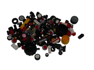 Lego 1/2 KG Kilo Räder Achsen BRICK Rad Achse BUNTE MISCHUNG KILOWARE - Bild 1 von 1