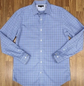 CAMISA BANANA REPUBLIC SLIM FIT 100% ALGODÓN AZUL Y BLANCO GRANDE, L - Imagen 1 de 5