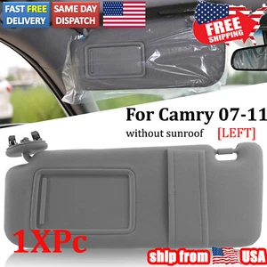 Left Driver Side Sun Visor Sunshade Without Sunroof for Toyota Camry 2007 - 2011 - Picture 1 of 7