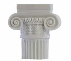 Ionic Order Column Pillar Pedestal Capital Base Greek Roman Marble Sculpture
