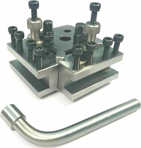 Quick Change Toolpost set 3 Pcs set T37 Myford ML7 Lathe center height - Picture 1 of 4