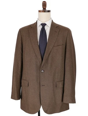 Brooks Brothers Sport Coat 42XL Brown Yorkshire Tweed Moon Wool Cashmere Blazer - Image 1 of 4