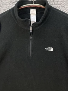The North Face Sweater Mens XXL/2XL 1/4 Zip Pullover Fleece Black Outdoor EUC - Picture 1 of 8