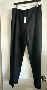 Fabrizio Gianni New Dressy Pants Gray Stretc Side Zip Trouser Women's Size 14 - Picture 1 of 4