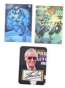 Impel Marvel Advance Comics Promo Hologramme Gift & Magneto BONUS STAN LEE - Bild 1 von 2