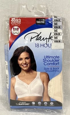Playtex 18 Hour Bra 4693 Natural Beige 54C Wireless - Image 1 of 4
