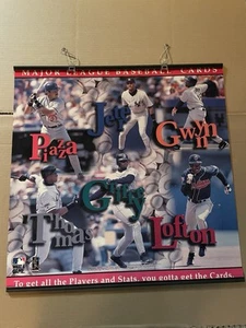 Griffey Jr And Others MLB Hanging Double Sided Retail Store Sign 26” X 26” Nice. - Picture 1 of 5