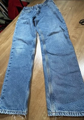 Pantalones de mezclilla forrados de lana para hombre Carhartt B155 DST calce relajado 32 x 35 al aire libre Foto 1 de 4