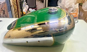 Fit For  BSA B31 GREEN PAINTED CHROMED PETROL/FUEL TANK - Picture 1 of 8