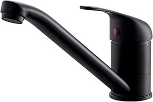 Matte Black Kitchen Taps Mixer, Modern Brass Single Lever 360 Swivel Kitchen - Picture 1 of 4