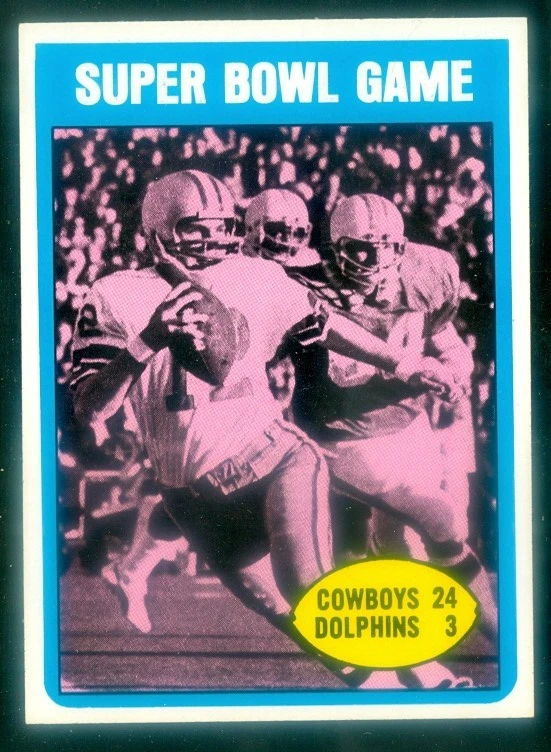 1972 TOPPS #139 SUPER BOWL STAUBACH NRMT - Image 1 of 1