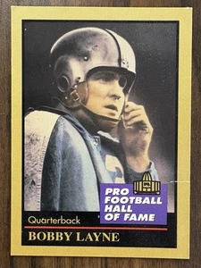 Salón de la Fama del Fútbol Americano Profesional Enor 1991 - Bobby Layne #86 - Imagen 1 de 2