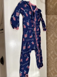 Pantalones KicKee Bebé Niña 6-12 Meses Una Pieza Bambú Limonada Ropa de Dormir - Imagen 1 de 5