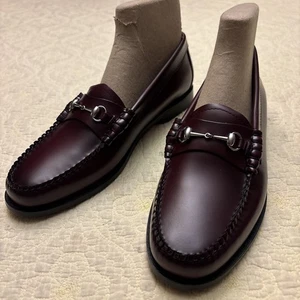 Mocassini donna G.H. Bass Lianna Bit Weejun Oxblood nuovi senza scatola taglia 10 - Foto 1 di 11