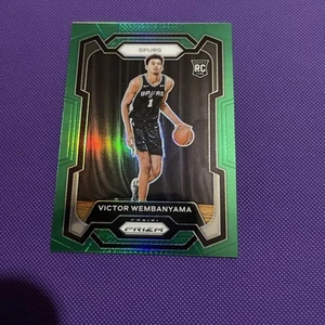 2023-24 Panini Prizm Victor Wembanyama #136 Green Prizm RC Rookie Spurs - Bild 1 von 5