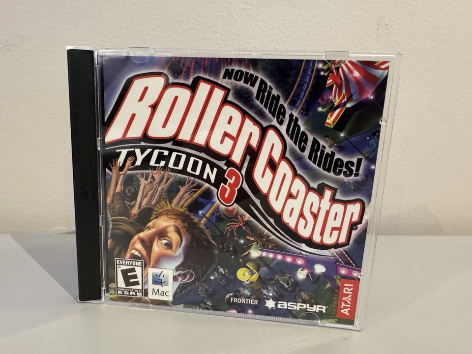 Roller Coaster Tycoon 3 PC Game for Mac - New Case - Atari - Image 1 of 2