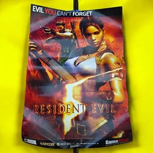 Resident Evil 5 BIG Store Promo Poster 48”x 33” Capcom GameStop Xbox 360, PS3 - Picture 1 of 8