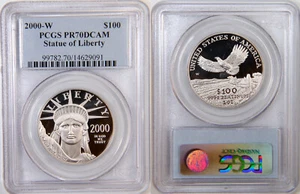 2000-W $100 Platinum Eagle PCGS PR70 THE BEST - Picture 1 of 1