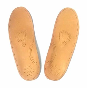 Anatomische Einlegesohlen Leder Leder Schweißfrei Komfort Schuhe Herren Damen - Bild 1 von 5