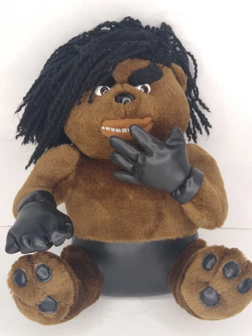 Vintage WWE BOOKER T PLUSH TEDDY BEAR! WCW Champion 2002 Rare Wrestling Toy Cover