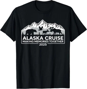 Cruisin Together Alaska 2025 Family Friend Alaska Cruise T-Shirt - Picture 1 of 4
