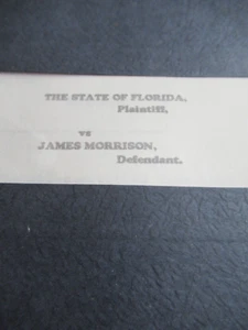 SELTEN 1970 JIM MORRISON VS STATE OF FL geschriebenes Transkript unveröffentlicht! JEDES WORT! - Bild 1 von 4