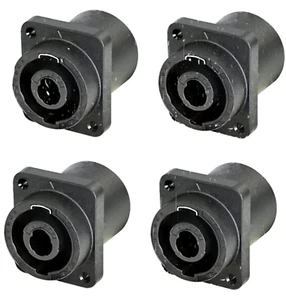 PACK DE 4 NEUTRIK NLJ2MDXX-H Horizontal PC Panel Montaje 2 Pines Speakon + 1/4" Combo - Imagen 1 de 3