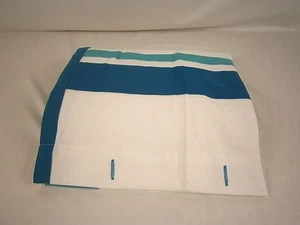 The Company Store Ribbon Square Shower Curtain Clear Blue 285S VH93 - Picture 1 of 4