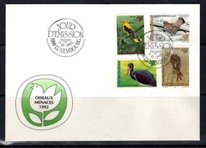 Luxemburg 1992 Vögel FDC - Bild 1 von 1